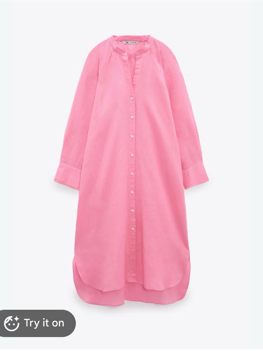 Zara Linen Shirtdress